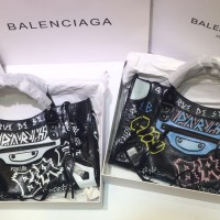 Tas balenciaga city graffiti kulit asli super mirror quality sz 30