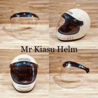 helm cakil zeus 816 816C white putih helm retro klasik harley robot