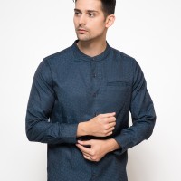 Promo Cardinal Formal Baju Koko Pria Ahmeds - Navy Murah