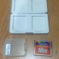 CF card compact flash transcend 16gb + case memory