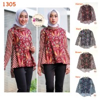 Jual Baju Batik Lengan Panjang / Batik Kerja Modern / baju kantor murah 892 Murah