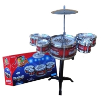 Mainan drumset mini anak lengkap simbal stick alat musik pukul drum
