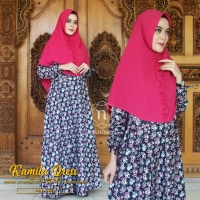 Gamis syari katun jepang KAMILA (busui)