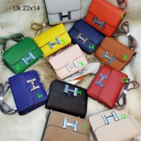 Tas wanita merk Hermes Constance 22cm import Semi premium