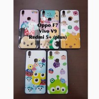 Softcase case disney tsum tsum Oppo F7 Vivo V9 Redmi 5 plus