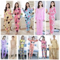 piyama panjang dewasa piama murah pajamas baju tidur karakter kartun