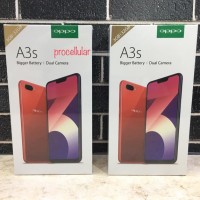 Hp smartphone Oppo A3S ram 3/32gb garansi resmi oppo ready merah//ungu
