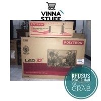Televisi TV LED 32 Inch Polytron PLD 32T1550 PLD32T1550 Tower Speaker