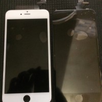 Lcd + touchscreen fullset iphone 6+, warna hitam dan putih.