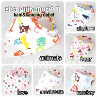 slaber bayi kain katun segitiga baby bibs cotton slabber celemek makan
