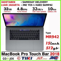 Macbook Pro 15” Retina Touchbar 2018 SSD 512GB / RAM 16GB Space Grey