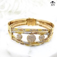 D 5,8cm gelang untuk ibu model bulat elegant emas asli