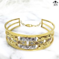 D 5,8cm gelang lebar untuk ibu variasi 3 warna emas asli