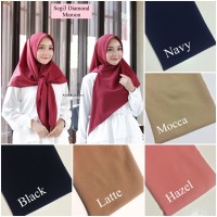 Jual SEGITIGA INSTAN DIAMOND / HIJAB SEGI3 INSTAN POLOS / SQUARE INSTANT Murah
