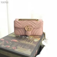 TAS SHOULDER BAG WANITA GUCCI MARMONT PINK SIZE SMALL KUALITAS BIASA