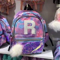 Justice Sequin Backpack Inisial Huruf Original Ransel Tas Sekolah