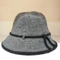 Topi fashion wool bucket hat