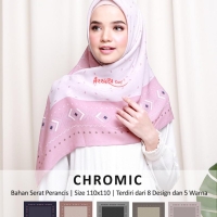 Hijab motif/ jilban segi empat/ hijab modis