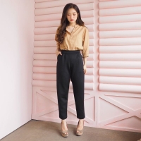 Bawahan Wanita Celana Panjang Hitam Polos | Dorothy Pants