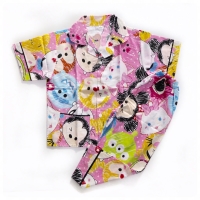 Setelan Baju tidur piyama anak motif gambar Tsum Tsum
