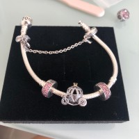 Gelang pandora 2 pink clip