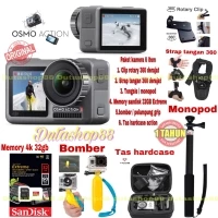 DJI OSMO ACTION CAMERA 4k LENGKAP ASSESORIS