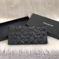 DOMPET PANJANG PRIA WANITA UNISEX COACH EMBOSSED LONG WALLET
