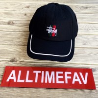 stussy bars logo low pro cap