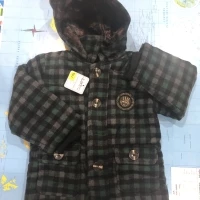 Jaket anak wool thermal bulu dalam