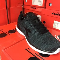 SALE Diadora Galati Black Sepatu Olahraga Running Fitness Gym Pria