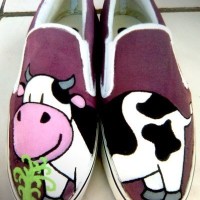 sepatu lukis vans/warrior