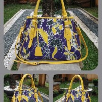 T039 Tas Batik tulis Lamongan kulit domba kuning
