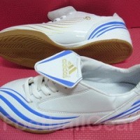 Sepatu Futsal Adidas F10 Sala White Blue