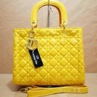 YELLOW KOTAK-TAS LADY DIOR GRANVILLE DIOR-B137