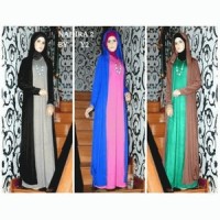 BUSANA MUSLIM NADIA 2 HIJABERS MAXI PLUS LONG CARDI