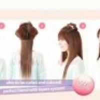 Clip On Hair extension Cawai! Made in Japan 100% rambut asli/human hair