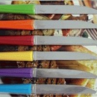 OX-600 6Pcs Rainbow Steak Knife Set Oxone
