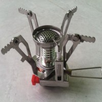 Kompor Kemping bahan bakar Gas - Outdoor Camping Stove Gas-Powered Cooker Picnic Burner Stove Portable Case