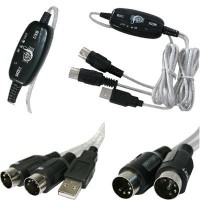 USB MIDI Cable Converter PC to Music Keyboard Adapter Cable - AY03