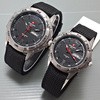 Jam Tangan Couple - Swiss Army Couple Canvas DHC Black