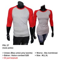 Kaos Couple Polos Lengan Panjang POL 27