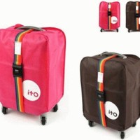 Jual Luggage Cover Pelindung Koper + BONUS FREE Belt Murah