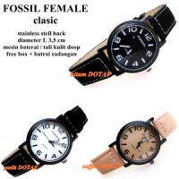 JAM TANGAN FOSSIL LEATHER CLASIC FEMALE