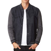 Jual JAKET VARSITY DENIM POLOS Murah