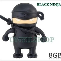 FANCY FLASHDISK USB LUCU DAN UNIK BLACK NINJA / NINJA HITAM
