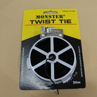 Pengikat Kabel / Twist Tie 500 meter Warna Hitam Merk MONSTER
