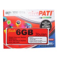Telkomsel Flash Paket Data - Kuota 2GB per Bulan Gratis 3 Bulan Standard SIM (Ex Bundling Lumia) + Voucher Pulsa 30.000