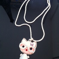 Aksesoris Fashion Korea Kalung Kucing Hello Kitty Batu Berlian Terbaru 2014