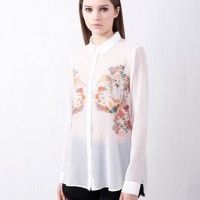 (Baju Impor) Top / Bluse / Kemeja Putih Lengan Panjang # ZARA