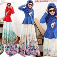 Gamis, baju muslim, baju murah tanah abang, kode VA24614